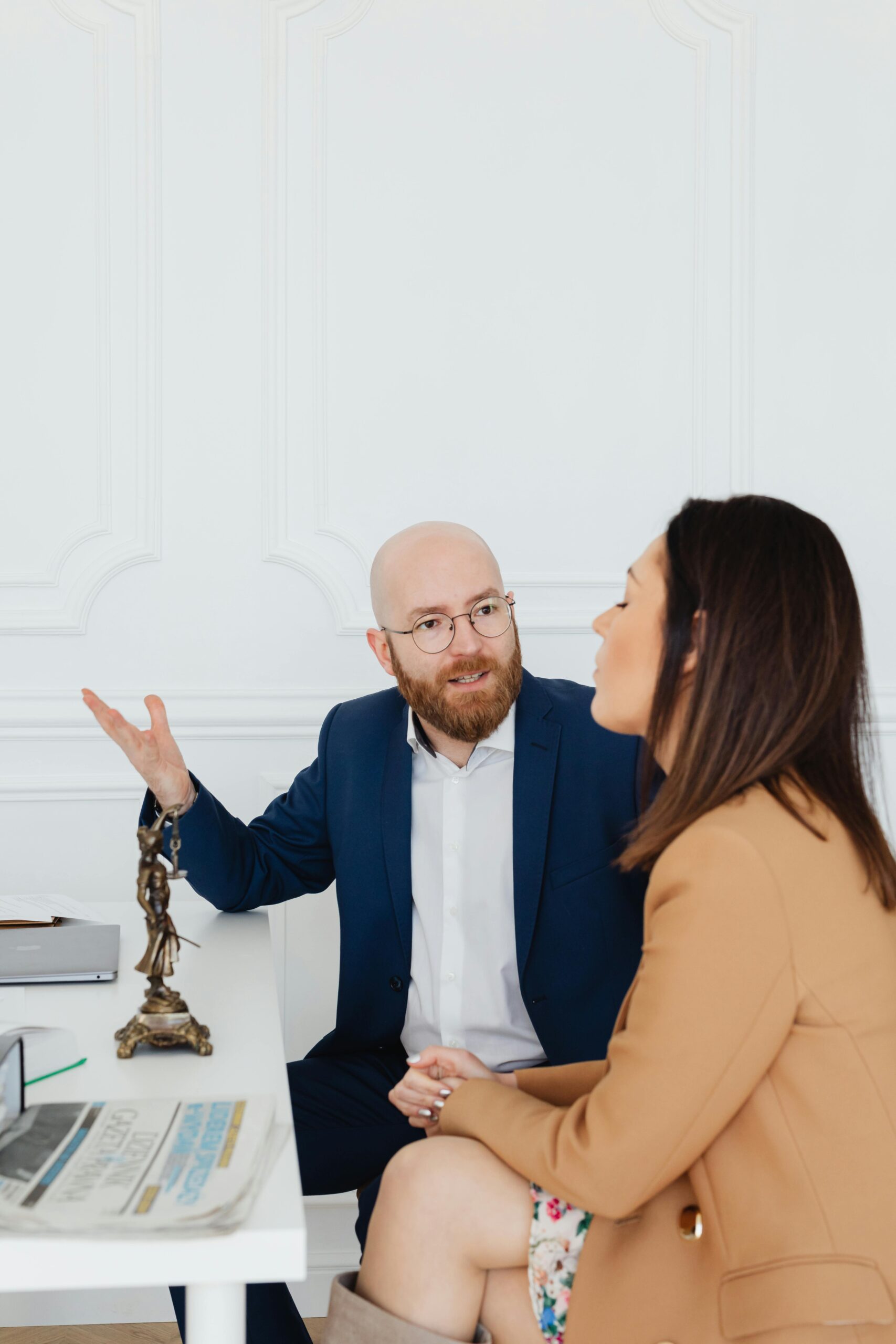 Client receiving family law advice from solicitor in UK