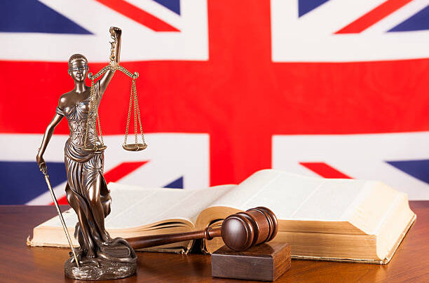 UK system of justice concept shot. UK system of justice concept shot.