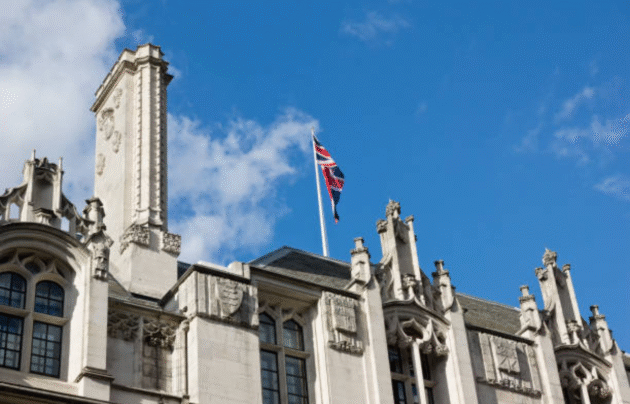 UK court building representing divorce proceedings